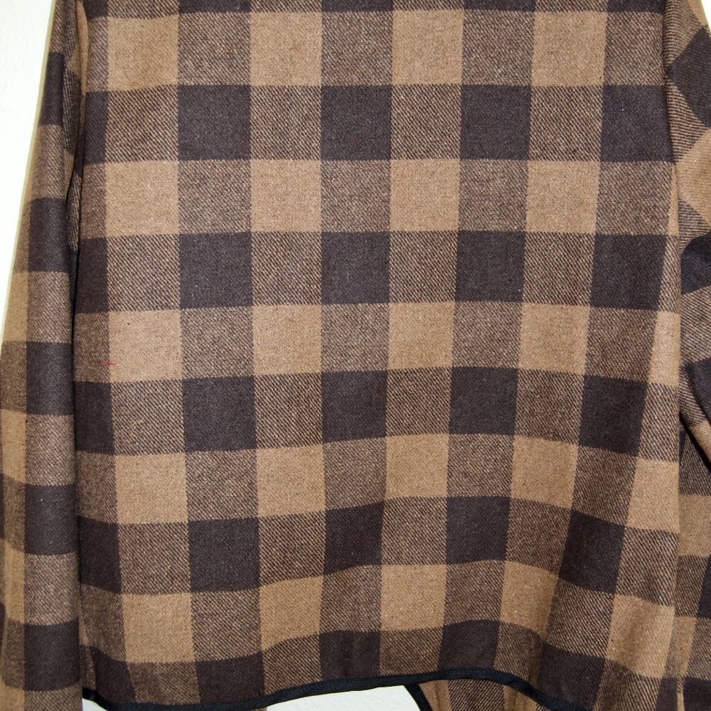 Brown Pattern Waterfall Jacket - Picture 2 of 3